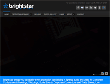 Tablet Screenshot of brightstarproductions.com